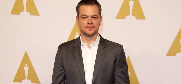 Matt Damon en el almuerzo de los nominados a los Premios Oscar 2016