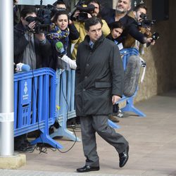 Jaume Matas a la salida de la segunda sesión del juicio por el Caso Nóos