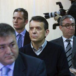 Pepote Ballester, Iñaki Urdangarín y Diego Torres en el juicio por el Caso Nóos