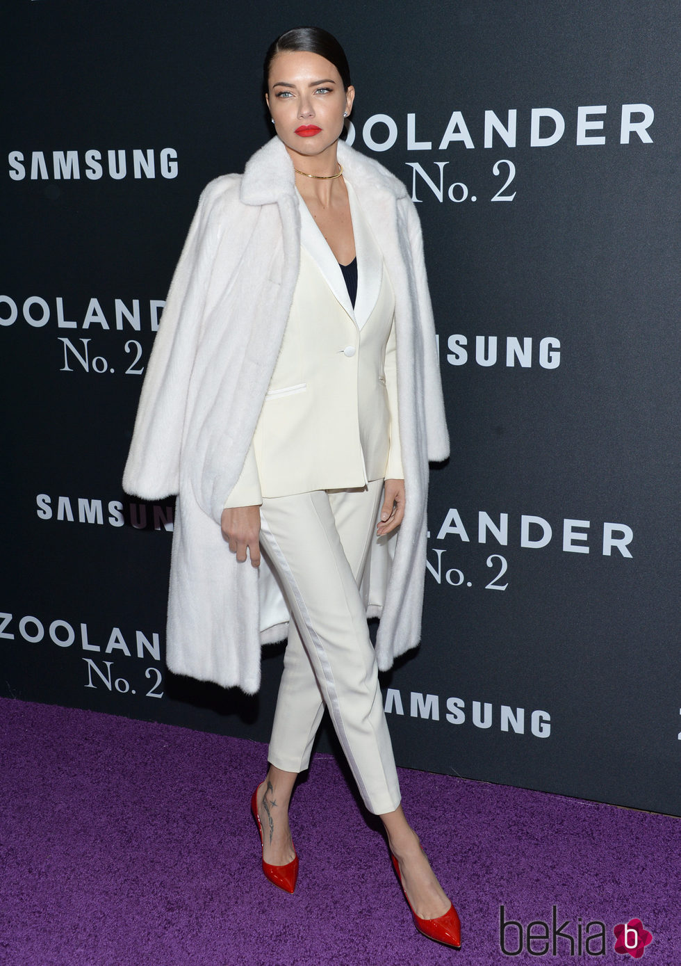 Adriana Lima en el estreno de 'Zoolander 2' en Nueva York