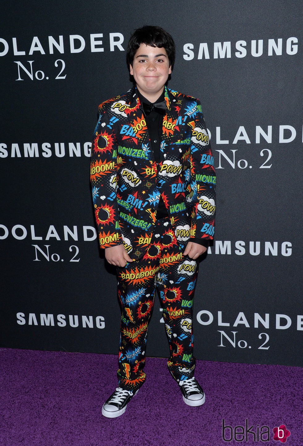 Cyrus Arnold en el estreno de 'Zoolander 2' en Nueva York