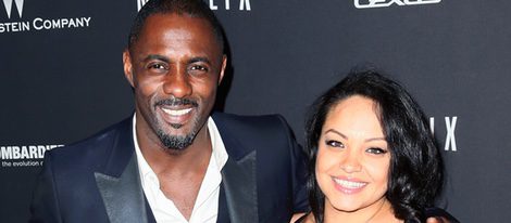 Idris Elba y Naiyana Garth en la fiesta de Netflix antes de ser padres