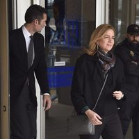 La Infanta Cristina e Iñaki Urdangarín a la salida de la tercera sesión del juicio por el Caso Nóos