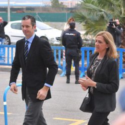 Iñaki Urdangarín y la Infanta Cristina a su llegada a la cuarta sesión del juicio por el Caso Nóos