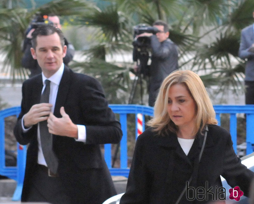 La Infanta Cristina e Iñaki Urdangarín en la quinta sesión del juicio por el Caso Nóos
