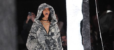 Rihanna desfilando para su colección 'Fenty Puma'