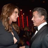 Sylvester Stallone y Caitlyn Jenner en la fiesta Clive Davis previa a los Grammy 2016