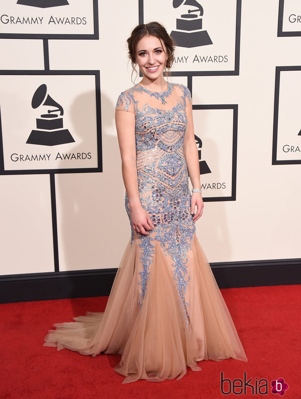 Lauren Daigle en la alfombra roja de los Premios Grammy 2016