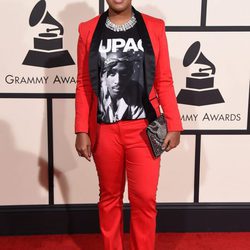Rapsody en la alfombra roja de los Premios Grammy 2016