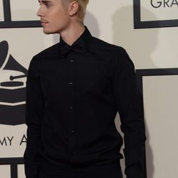 Justin Bieber a su llegada a los Grammy 2016