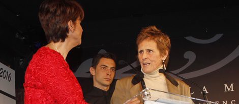 Mercedes Milá e Irma Soriano en los Premios Pata Negra 2016