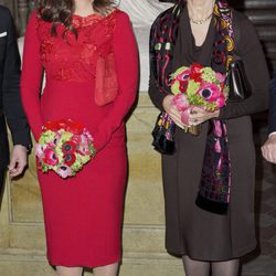 La Princesa Sofia y la Reina Silvia de Suecia en la Real Academia de Bellas Artes en Estocolmo