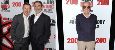 Pasha Lychnikoff y Chuck Loffe en la fiesta de 'The Big Bang Theory' por sus 200 capítulos