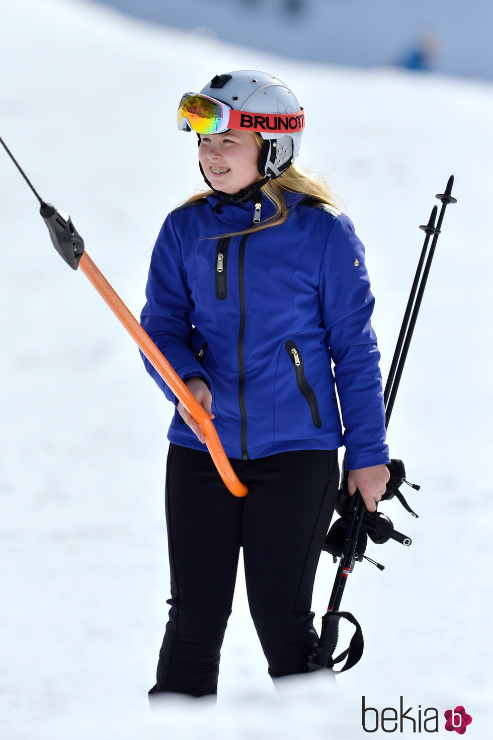 Amalia de Holanda esquiando en sus vacaciones de invierno en Austria