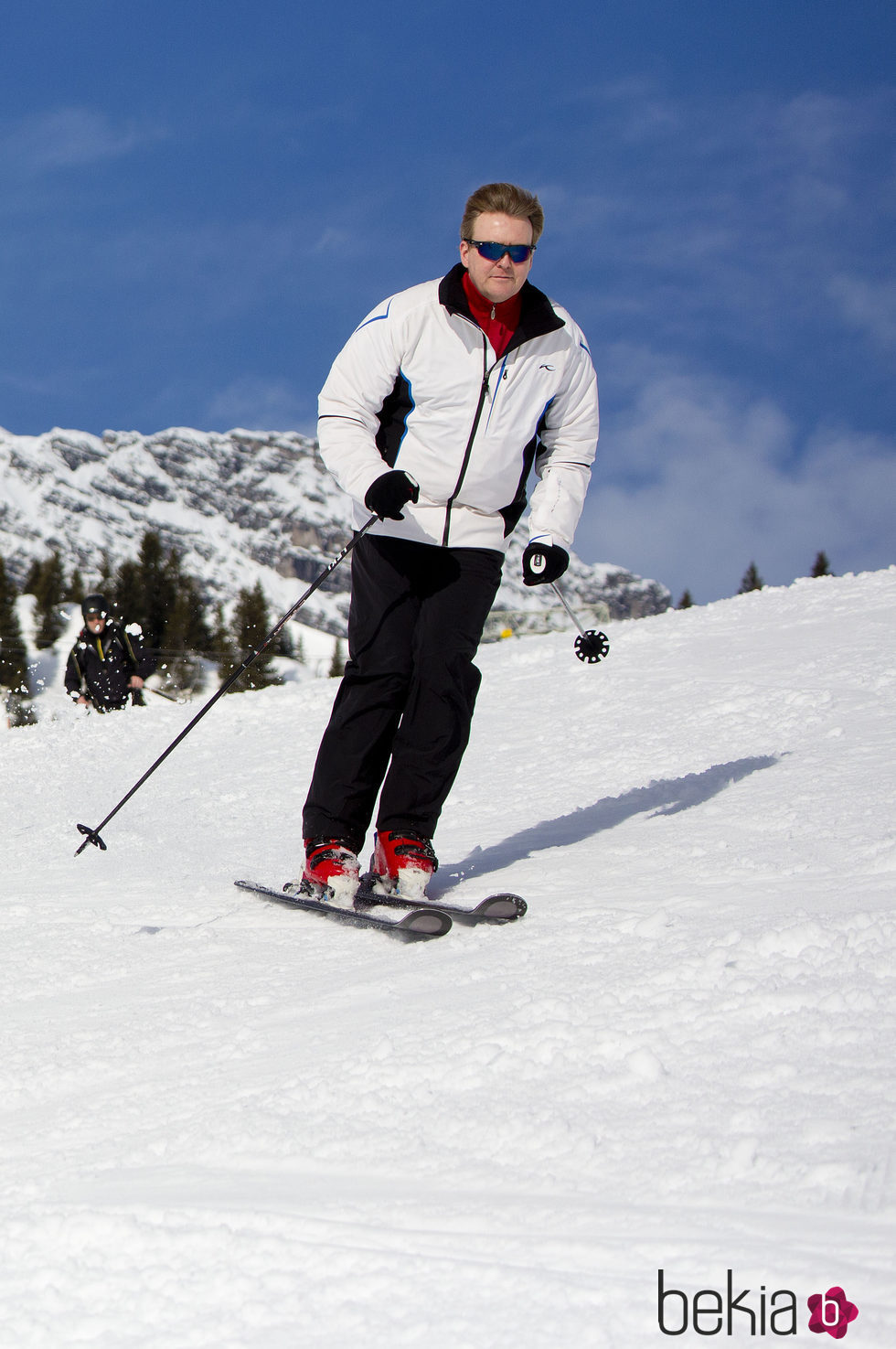 Guillermo Alejandro de Holanda esquiando en sus vacaciones de invierno en Austria