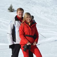 Guillermo Alejandro y Máxima de Holanda durante sus vacaciones de invierno en Austria