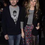 Emiliano Suárez y Carola Beleztena en el desfile de Francis Montesinos de la Prada en Madrid Fashion Week otoño/invierno 2016/2017