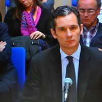 Iñaki Urdangarín en el primer día de su declaración en el juicio por el Caso Nóos