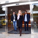 Arantxa Sánchez Vicario a la salida del tanatorio de Les Corts