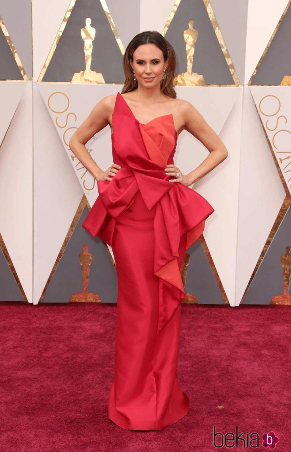 Keltie Knight en la alfombra roja de los Premios Oscar 2016 Alfombra