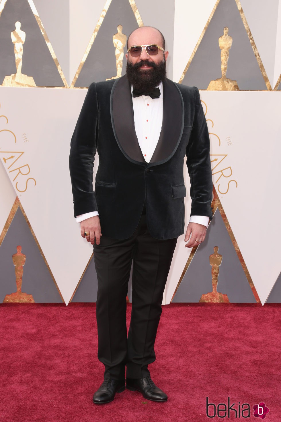 Paco Delgado en la alfombra roja de los Premios Oscar 2016