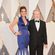 Ridley Scott y su mujer Giannina Facio en la alfombra roja de los Premios Oscar 2016