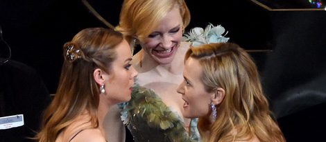Brie Larson, Cate Blanchett y Kate Winslet en la gala de los Premios Oscar 2016