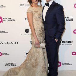 Ian Somerhalder y Nikki Reed en la fiesta de Elton John tras los Oscar 2016