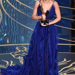 Brie Larson recogiendo su Oscar 2016 a Mejor Actriz