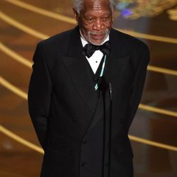 Morgan Freeman durante la ceremonia de los Premios Oscar 2016