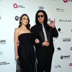 Sophie y Gene Simmons en la fiesta de Elton John tras los Oscar 2016