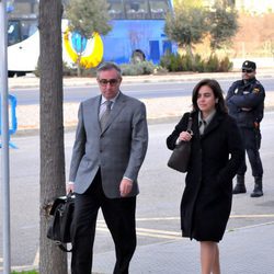 Diego Torres y Ana María Tejeiro a su llegada a la decimocuarta sesión del juicio por el Caso Nóos