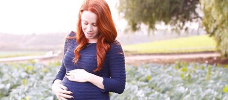 Amy Davidson durante su embarazo