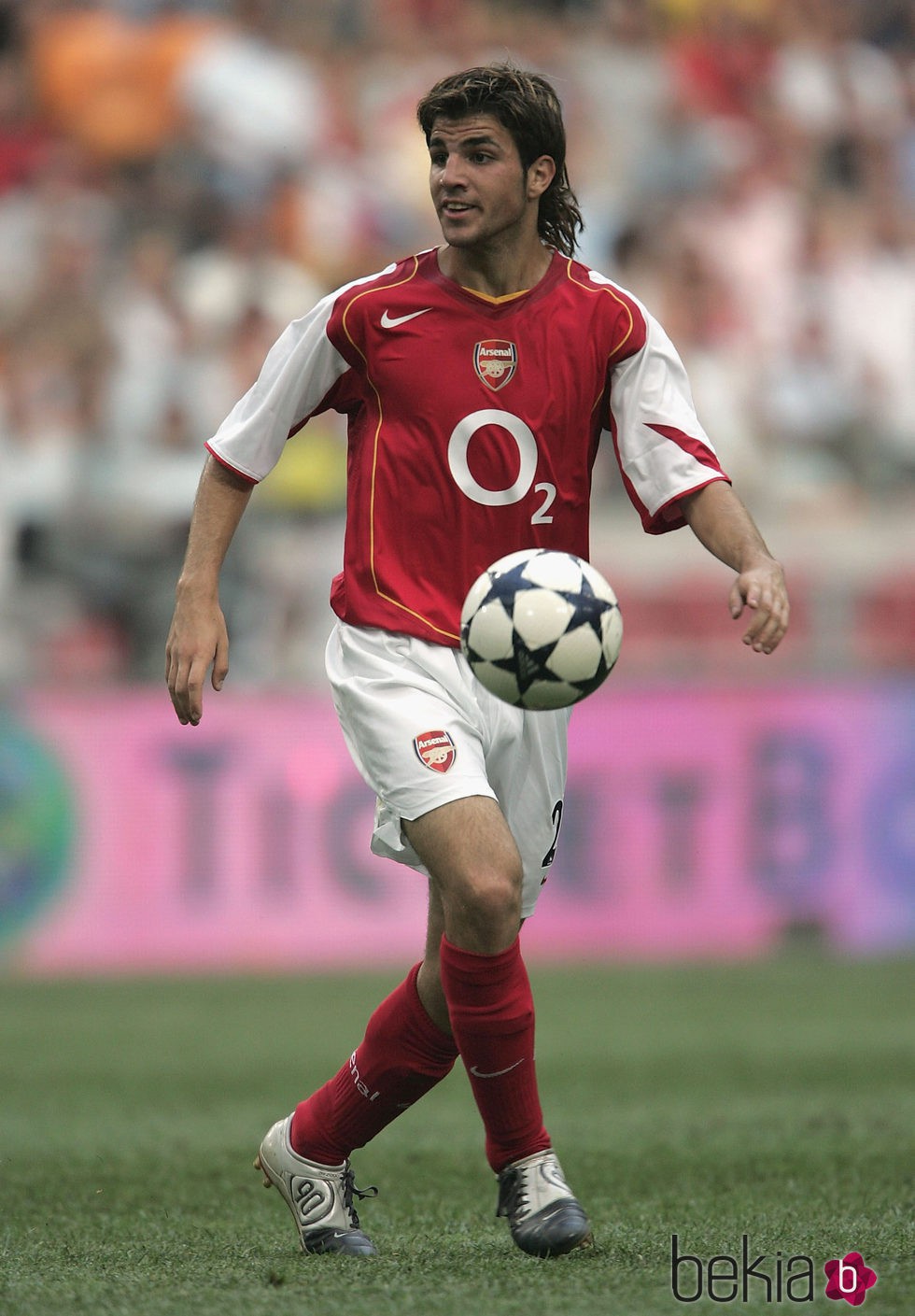 Cesc Fàbregas como jugador del Arsenal en 2004