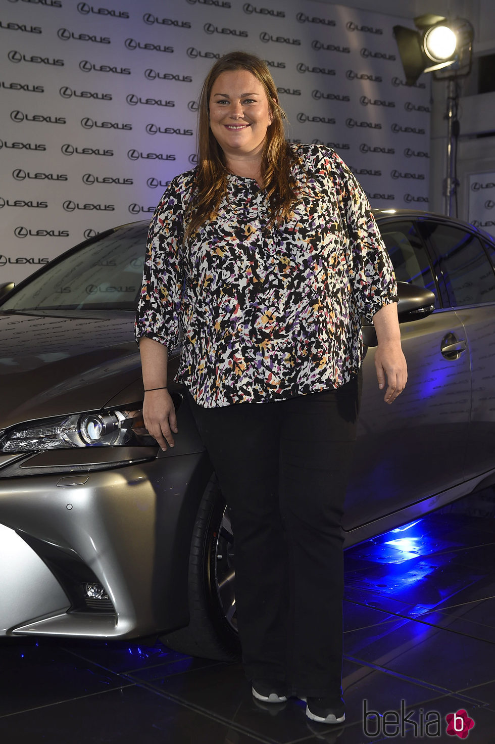 Caritina Goyanes en la presentación de un nuevo coche de alta gama en Madrid