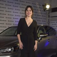 Adriana Ugarte en la presentación de un nuevo coche de alta gama en Madrid