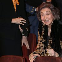 La Reina Sofía, muy feliz en el concierto que la Escuela Superior de Música ofreció a Paloma O'Shea