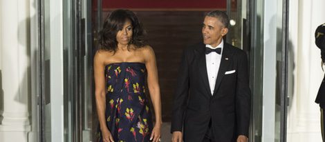 Barack Obama y Michelle Obama en la cena de gala ofrecida al Primer Ministro de Canadá