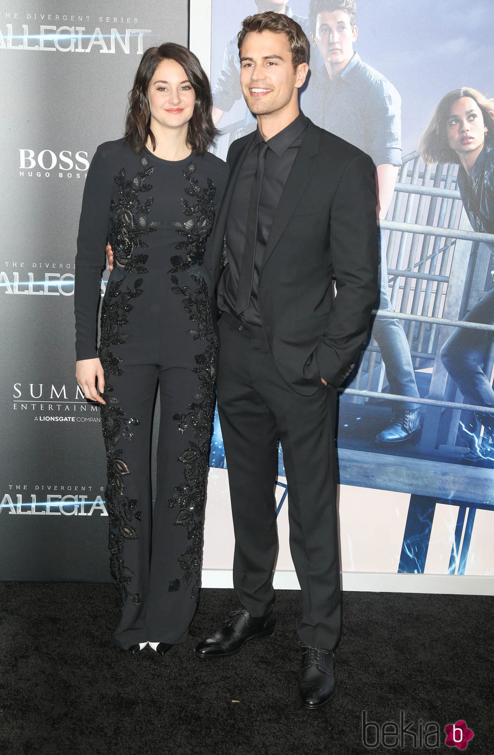 Shailene Woodley y Theo James en el estreno 'La serie Divergente: Leal'