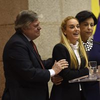 Lilian Tintori en la presentación del libro "Preso pero libre" en Madrid