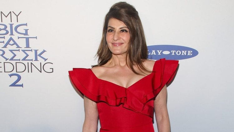 Nia Vardalos en el estreno de 'Mi gran boda griega 2' en Nueva York