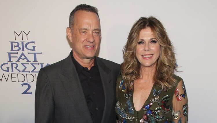 Tom Hanks y Rita Wilson en el estreno de 'Mi gran boda griega 2' en Nueva York