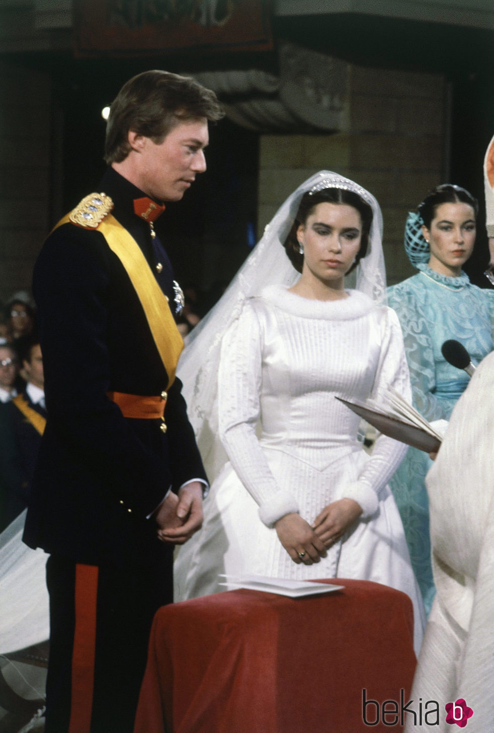 Enrique y María Teresa de Luxemburgo el día de su boda