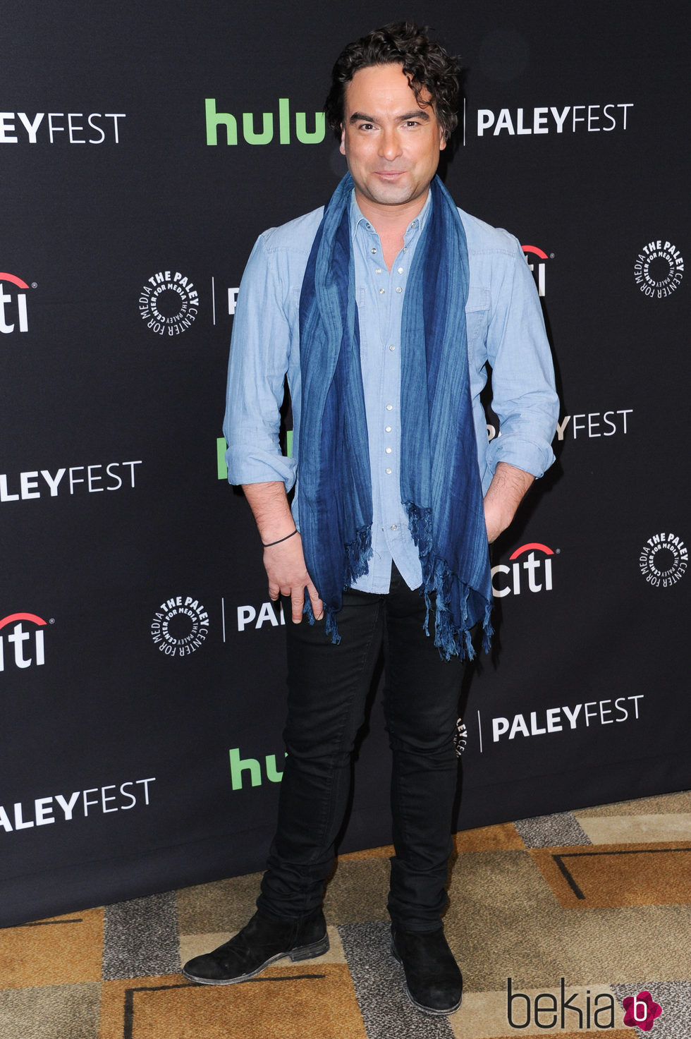 Johnny Galecki en la promoción de 'The Big Bang Theory' en el Playfest 2016