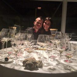 Cristina Pedroche y David Muñoz cenando en el Celler de Can Roca