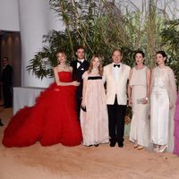 La Familia Real de Mónaco y Karl Lagerfeld durante el Baile de la Rosa 2016