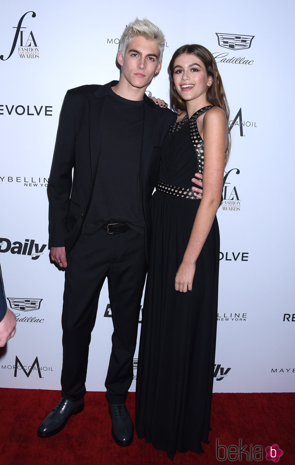Kaia y Presley Gerber en los Fashion Awards 2016 en Los Ángeles