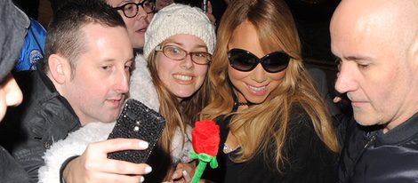 Mariah Carey, asediada por los fans en Londres