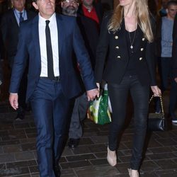 Antonio Banderas y Nicole Kimpel durante la Semana Santa de Málaga 2016