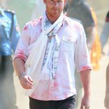 El Príncipe Harry participando en el Festival Hindú del Color de Nepal